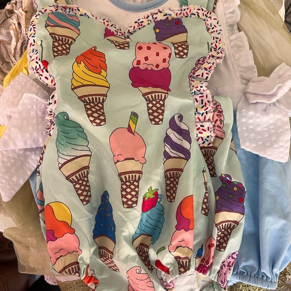 Ice Cream Print Romper 12M - Picture 4 of 4